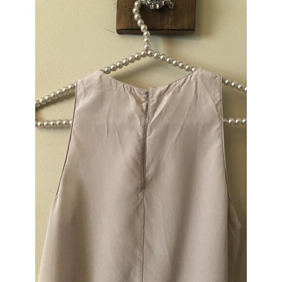 Athleta Womens Size XXS Lillac Silk Side Slit Washable Silk Tunic Top Sleeveless - Picture 4 of 5